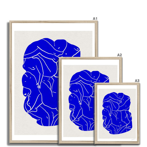 Blue Body Framed Print
